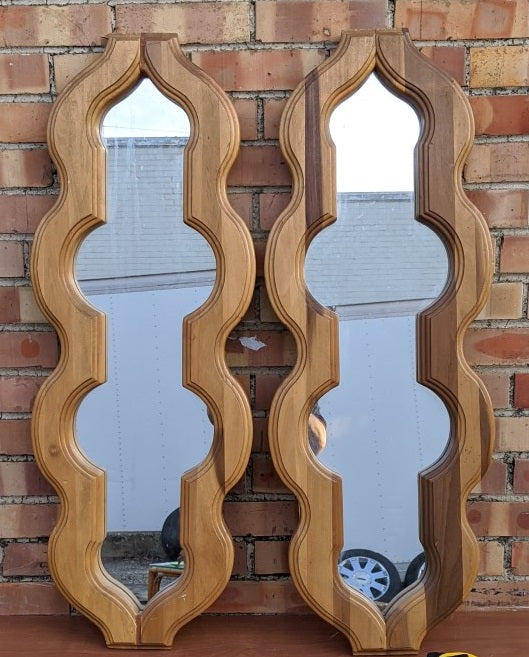 PAIR OF COOL MODERN MIRRORS