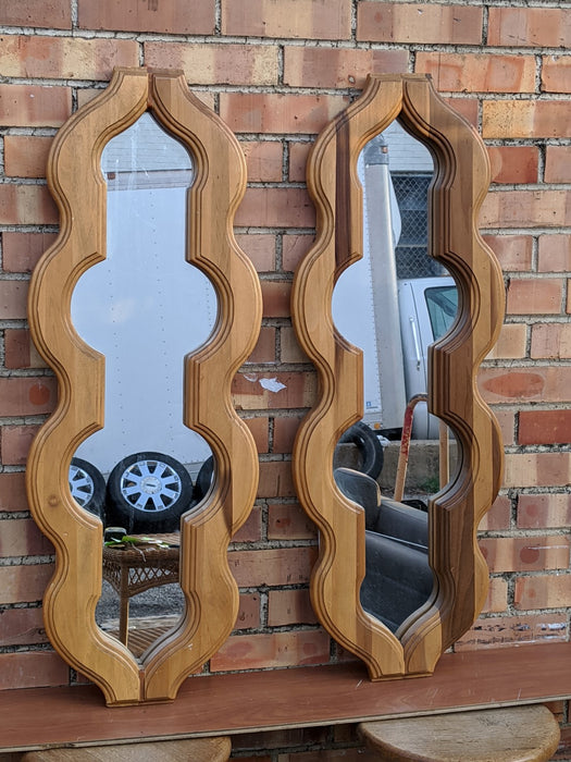 PAIR OF COOL MODERN MIRRORS