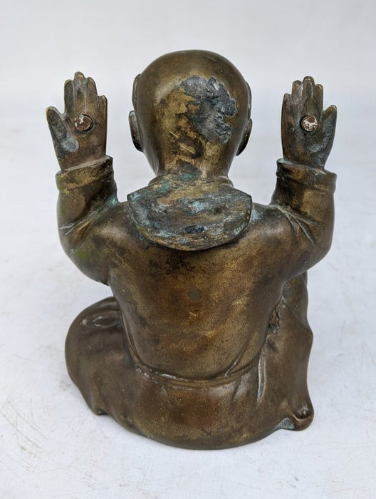 BRONZE ASIAN BOY STATUE