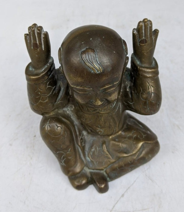 BRONZE ASIAN BOY STATUE