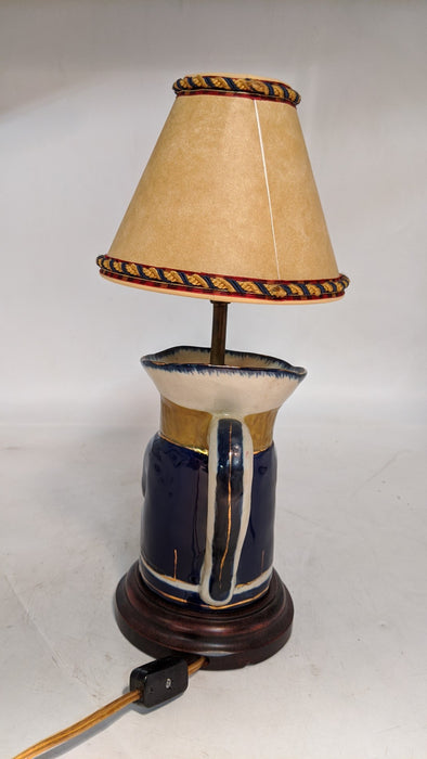 SMALL TOBY CUP LAMP WITH SHADE