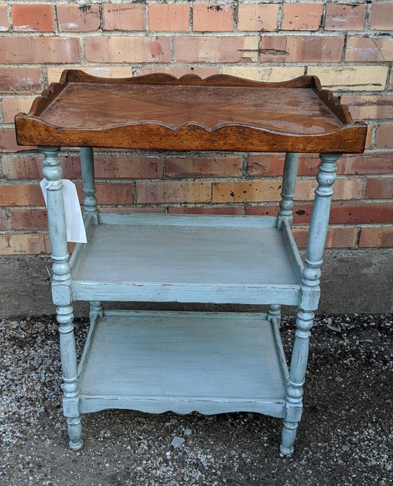 SHABBY CHIC PARQUETRY 3 TIER TABLE