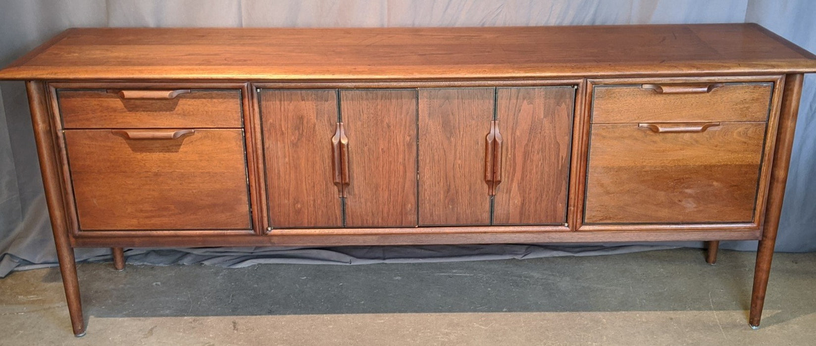 MIDCENTURY STYLE WALNUT CREDENZA