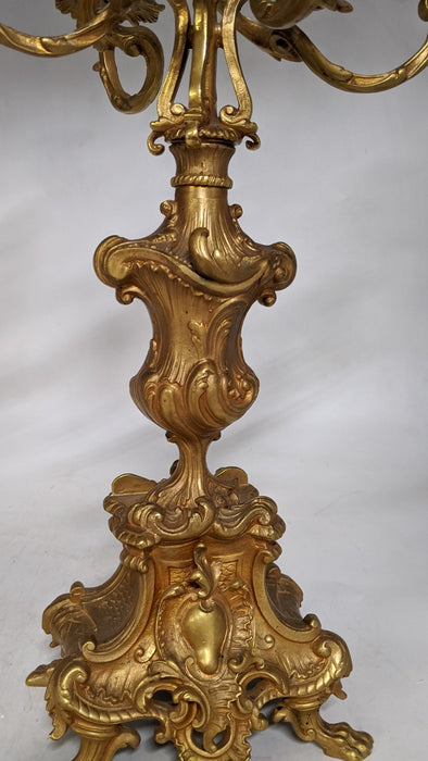 PAIR OF FRENCH BRONZE CANDLEABRA'S