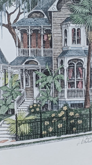 VICTORIAN HOUSE WATERCOLOR BY MICHAEL HARGROVE