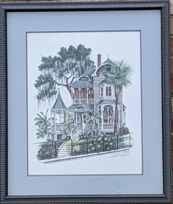 VICTORIAN HOUSE WATERCOLOR BY MICHAEL HARGROVE