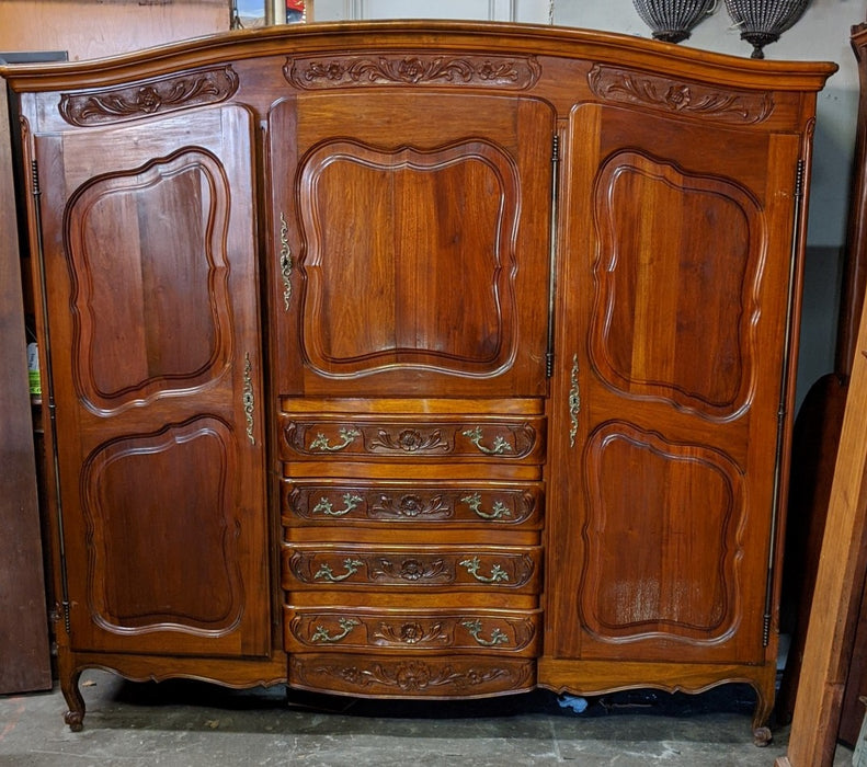 LOUIS XV ARMOIRE WITH CENTER DRAWERS