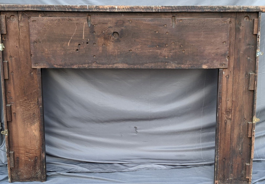 EDWARDIAN WOOD FIREPLACE MANTLE