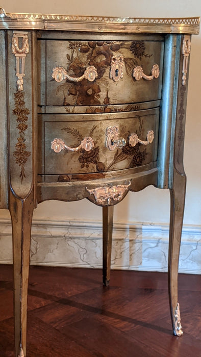 LOUIS XV STYLE 2 DRAWER LAMP TABLE/CHEST