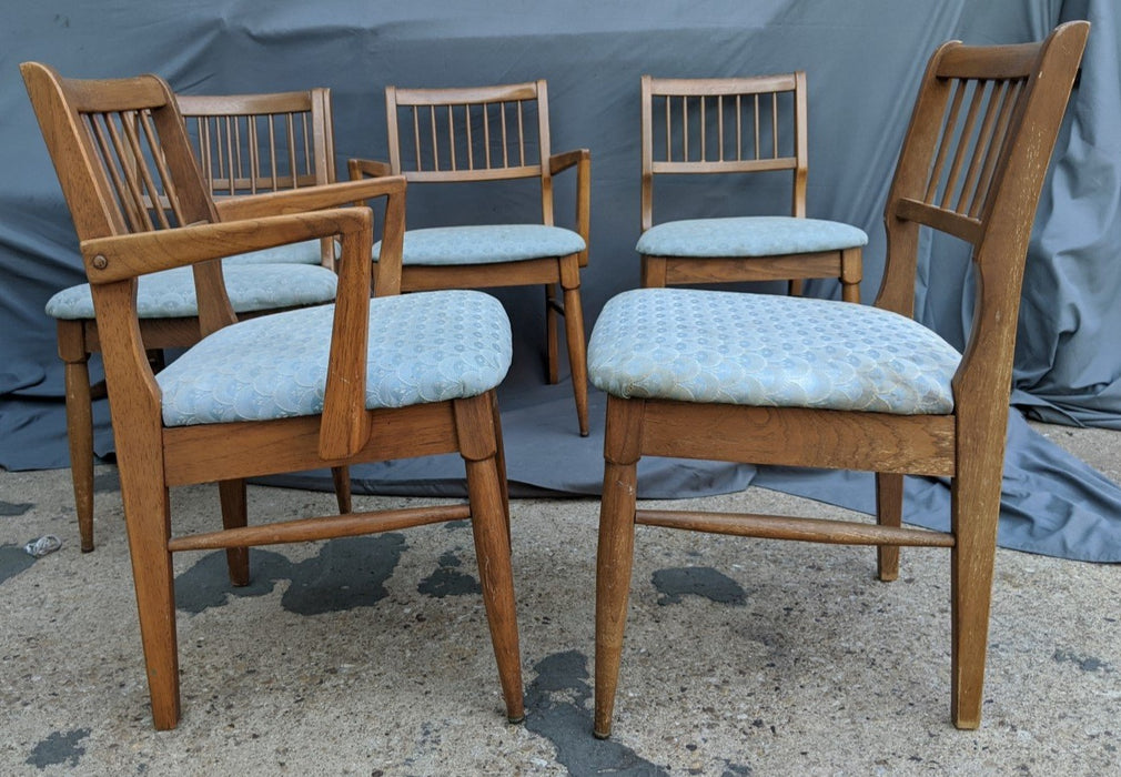 SET OF 6 MID CENTURY CHAIRS INCLUDING 2 ARM CHAIRS