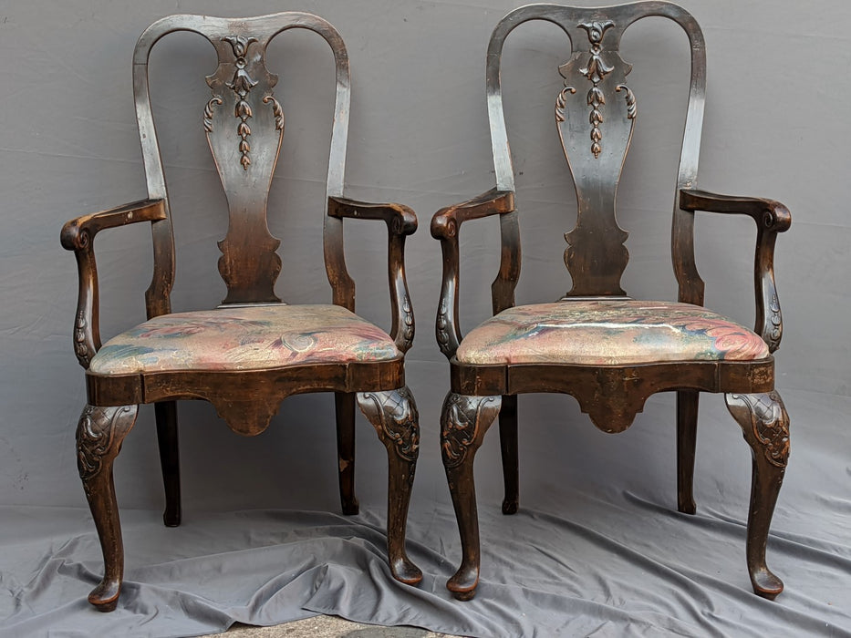 PAIR OF EARLY DUTCH ARM CHAIRS