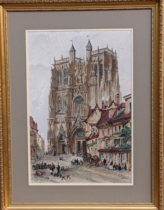 PAIR OF FRAMED CATHEDRAL PRINTS