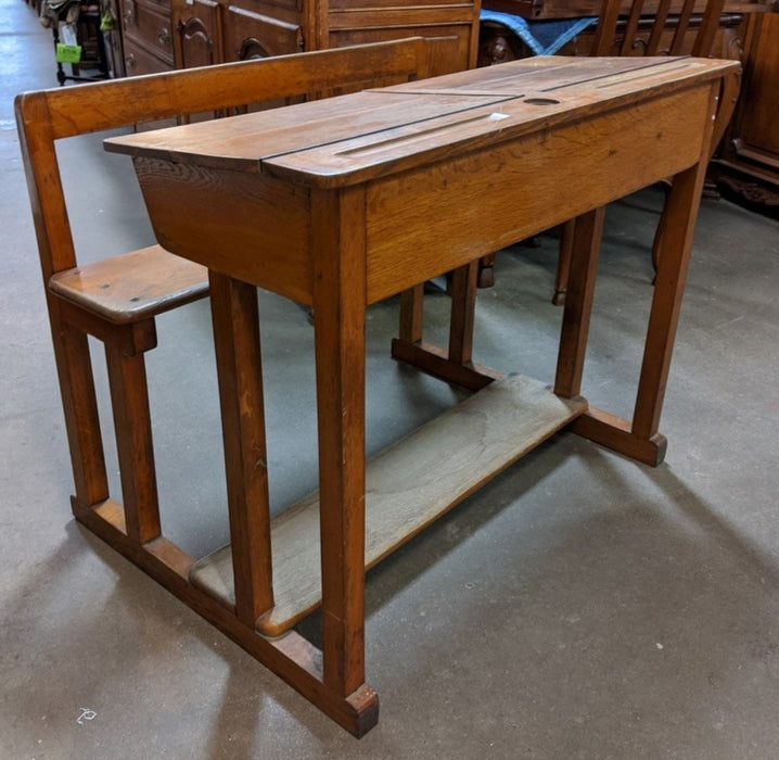 OAK DOUBLE DESK