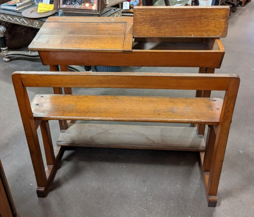 OAK DOUBLE DESK