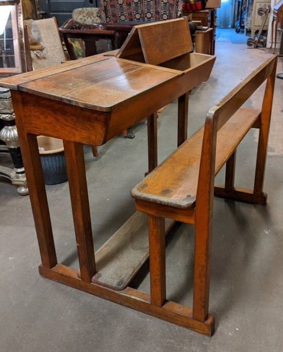 OAK DOUBLE DESK