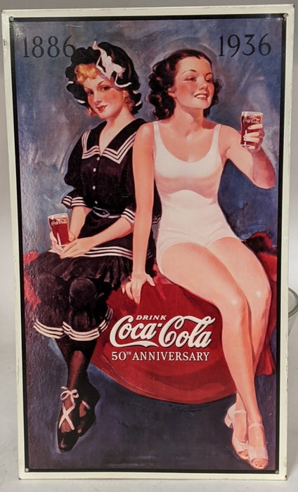 1886-1936 COKE SIGN  REPO