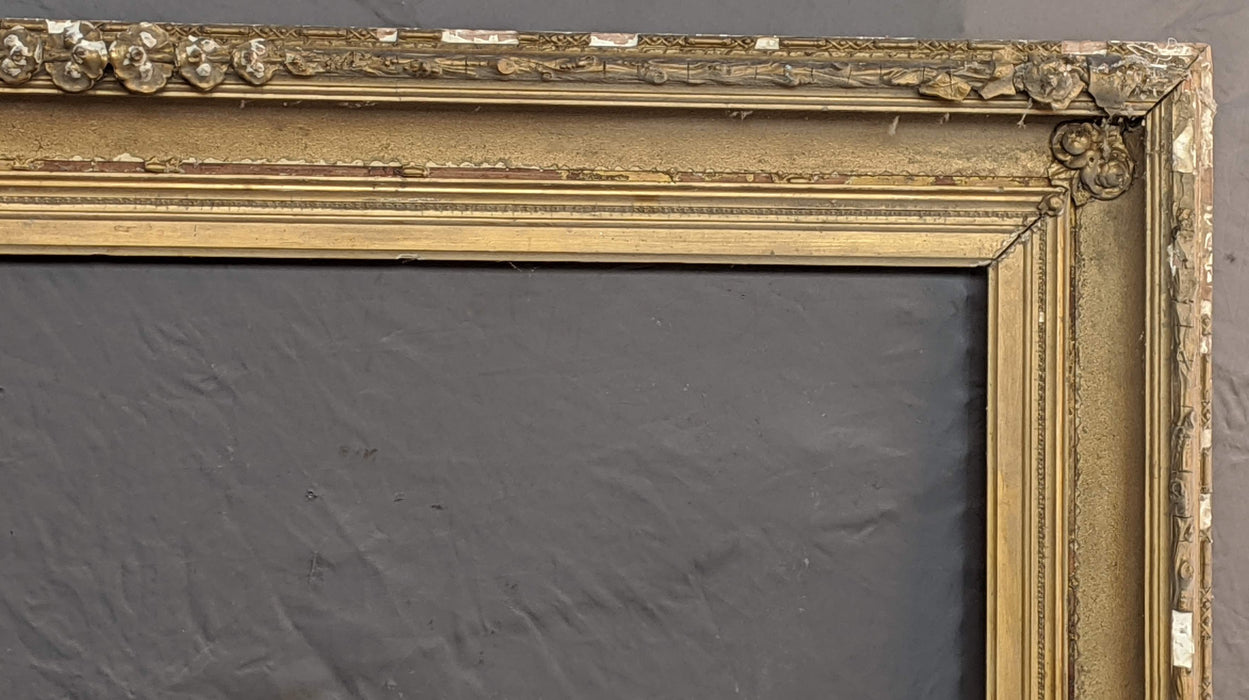 LARGE GILT FRAME AS FOUND MISSING PIECES