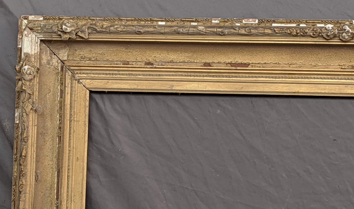 LARGE GILT FRAME AS FOUND MISSING PIECES