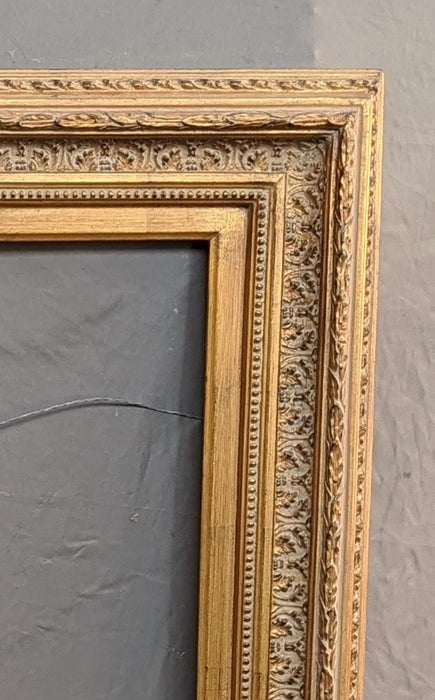 LARGE QUALITY GOLD PLASTER AND WOOD FRAME