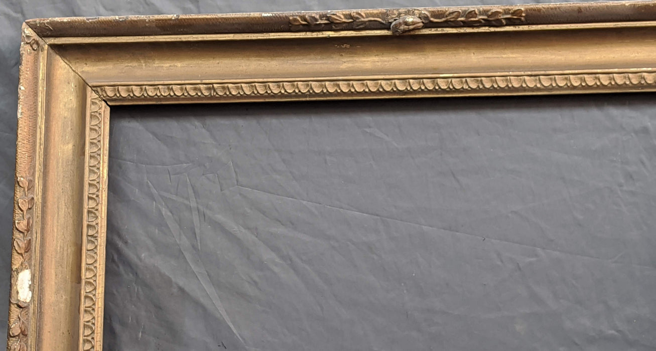 AS FOUND THICK WOOD AND PLASTER GILT FRAME
