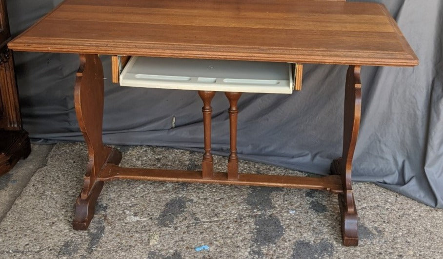 ENGLISH WRITING TABLE CONVERTED TO COMPUTER DESK