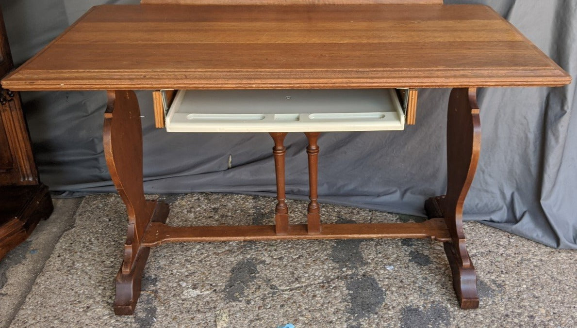 ENGLISH WRITING TABLE CONVERTED TO COMPUTER DESK