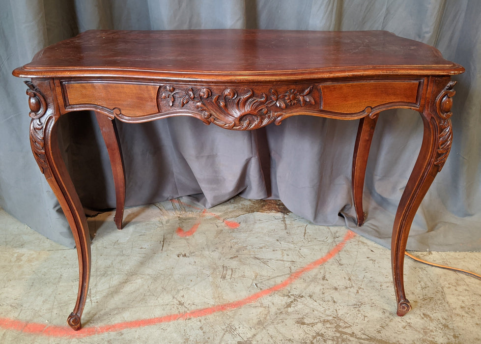 FRENCH WALNUT LOUIS XV CENTER TABLE