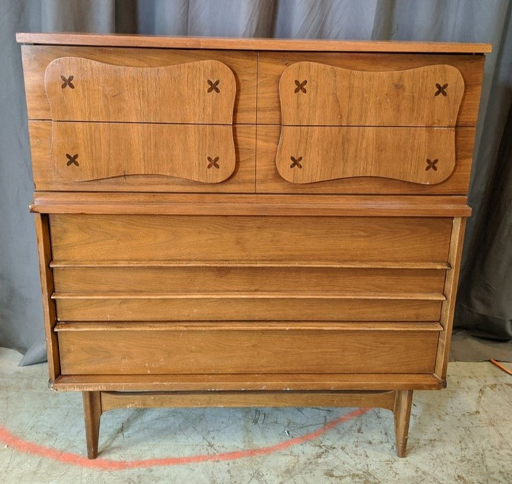 MID CENTURY WALNUT CHEST BY BASSETT FURNITURE