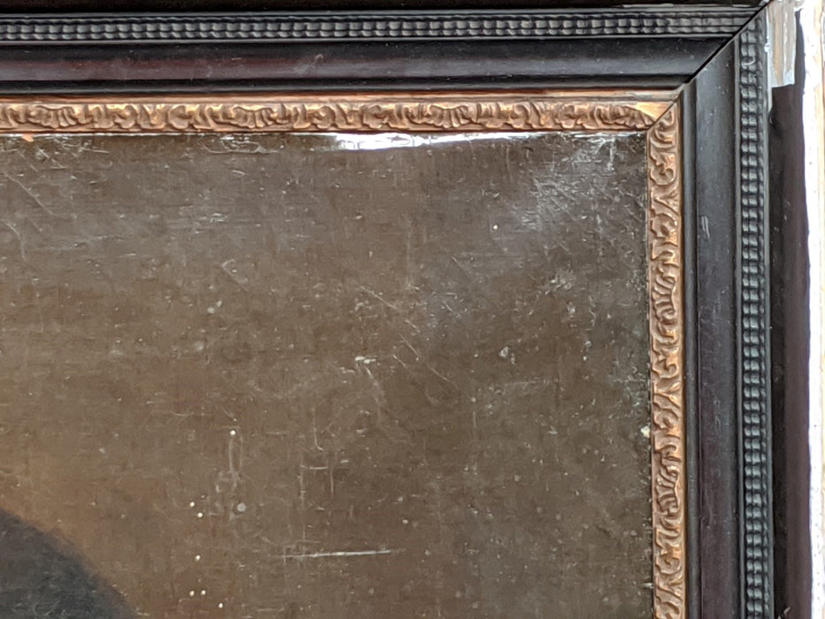 FRENCH NOBLEMAN OIL PAINTING AS FOUND