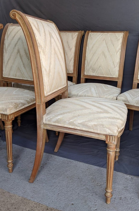 SET OF 8 LOUIS XVI STYLE DINING CHAIRS INCLUDING 2 WITH ARMS