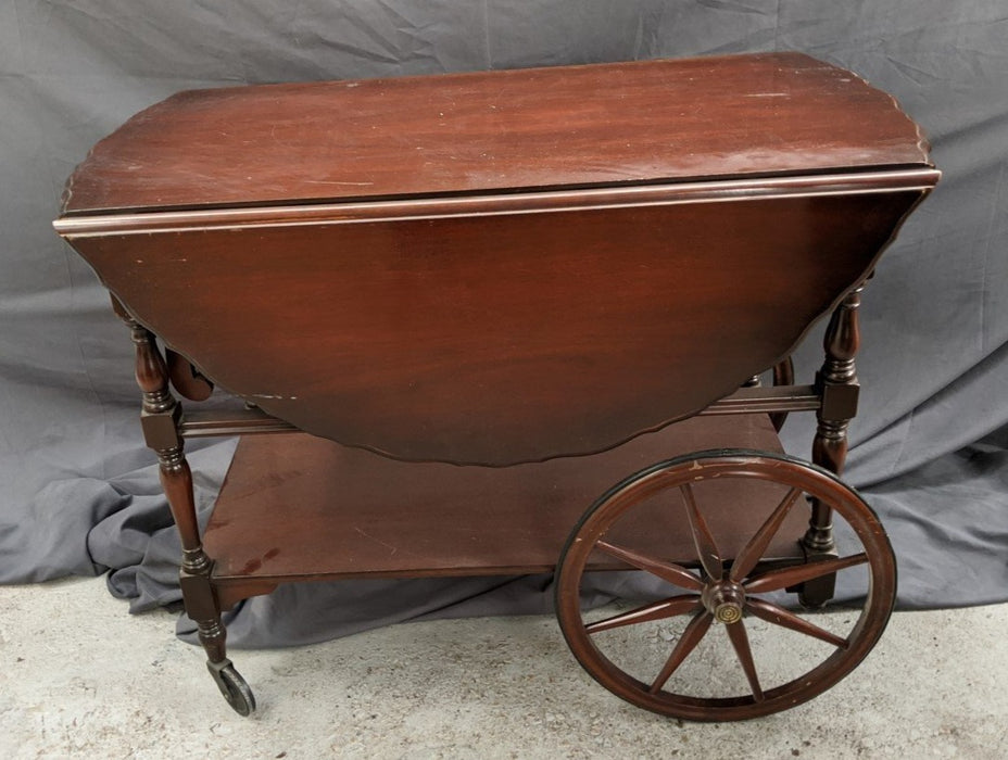 MAHOGANY LARGE TEA CART