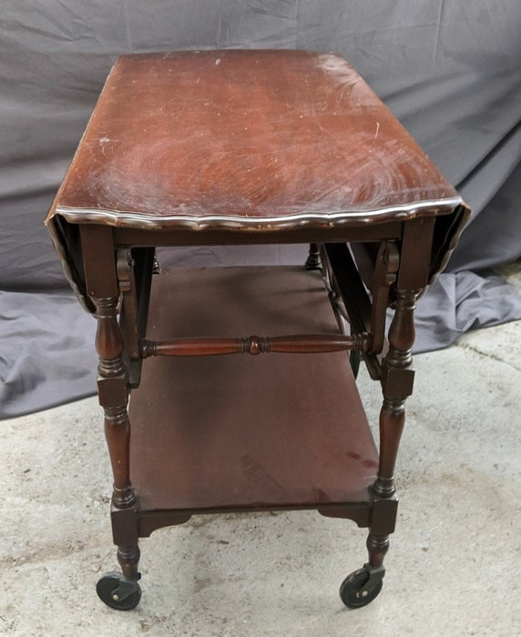 MAHOGANY LARGE TEA CART