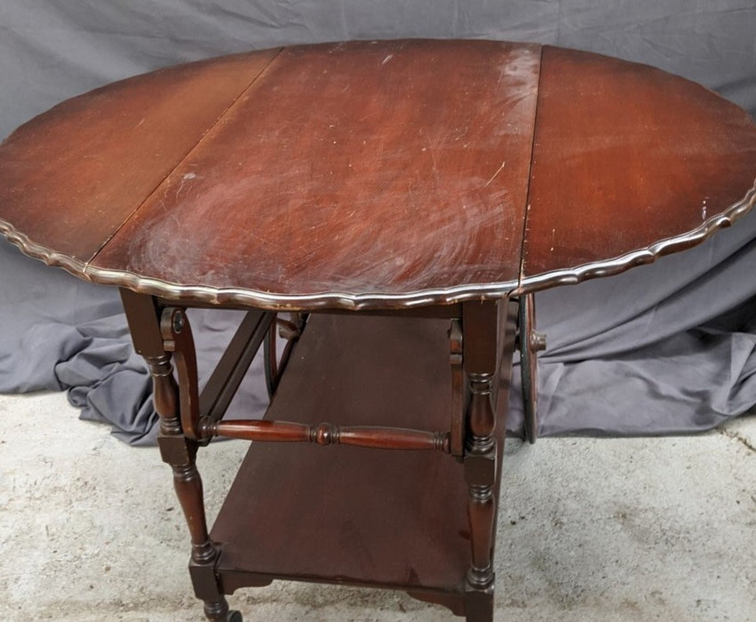 MAHOGANY LARGE TEA CART