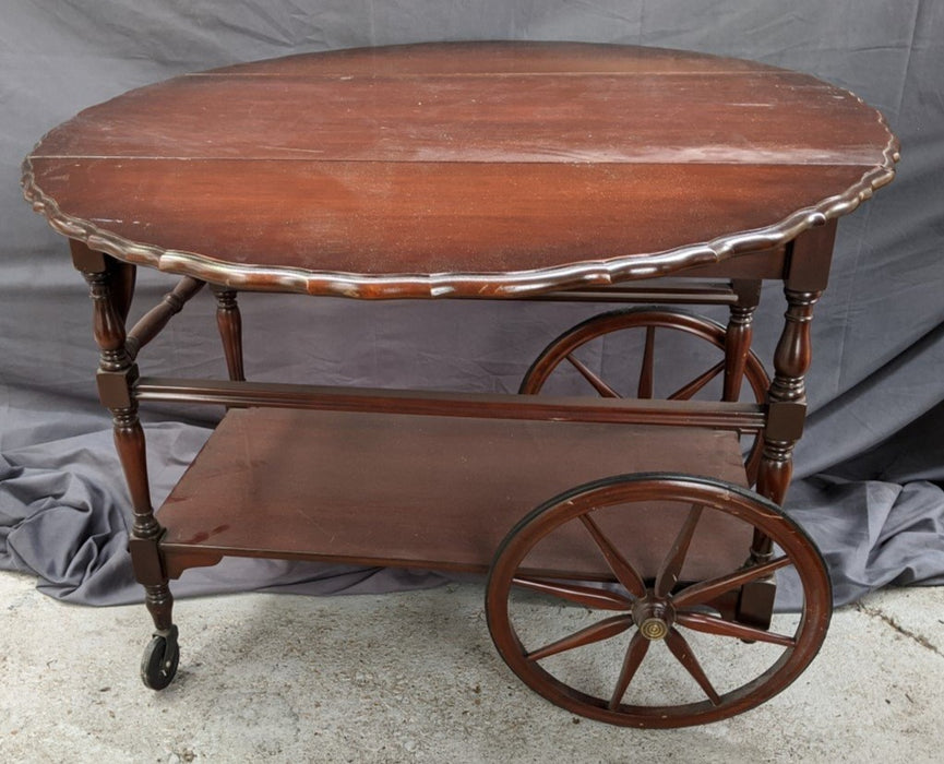 MAHOGANY LARGE TEA CART