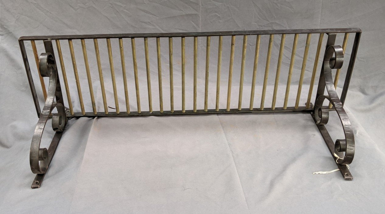 BRASS AND STEEL TRAIN SHELF