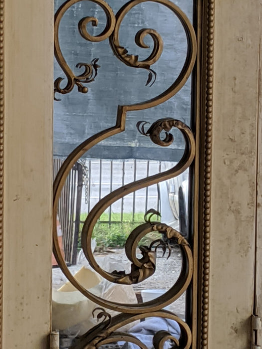 SET OF 6 FANCY FRENCH DOORS WITH IRON AND MIRRORS NARROW