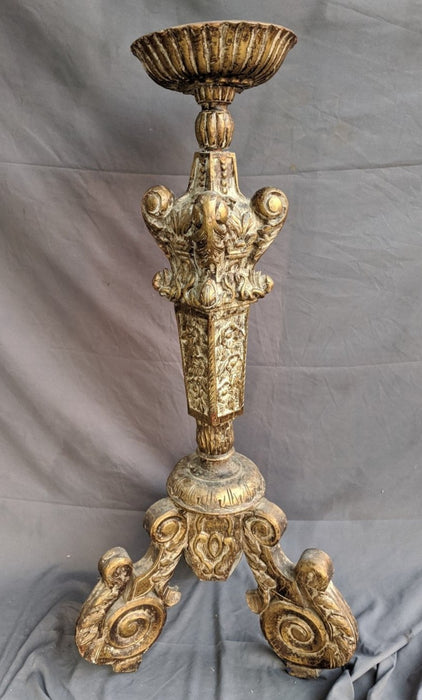 SINGLE GOLD TALL LARGE CANDELABRA