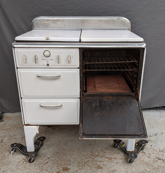 1930'S WHITE GAS OVEN AND STOVE
