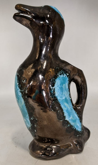 MAJOLICA DUCK DECANTER