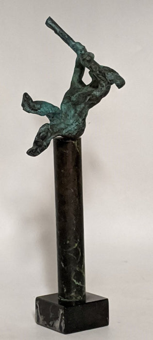 "PAN" BRONZE STATUE ON MARBLE