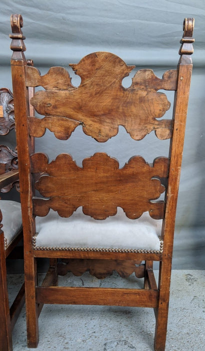 PAIR OF HIGHLY CARVED ITALIAN ARMCHAIRS
