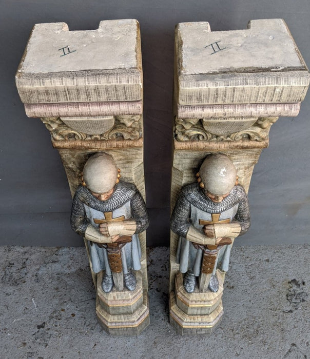 PAIR OF KNIGHT PILASTERS