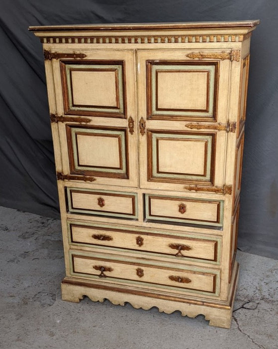 SMALL PAINTED BAR CABINET