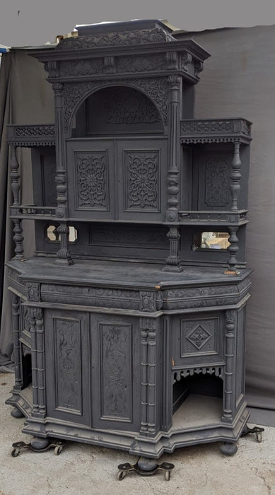BLUE GRAY LARGE SIDEBOARD