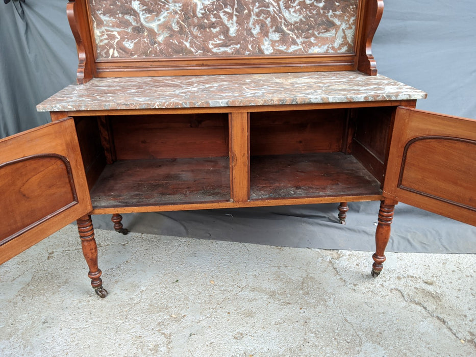 MARBLE TOP VICTORIAN WASH STAND