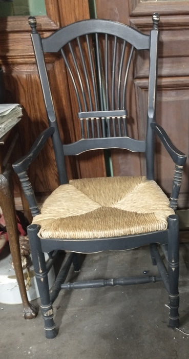 PAIR OF PAINTED BLACK CHAIRS