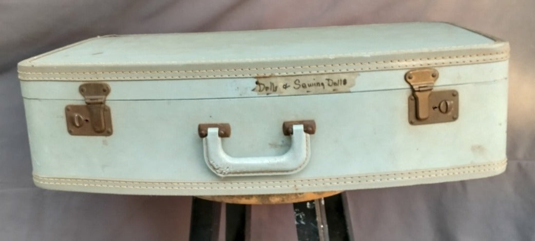 LARGE BLUE SUITCASE - AS FOUND