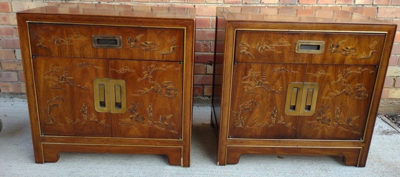 PAIR OF LOW ASIAN CABINETS