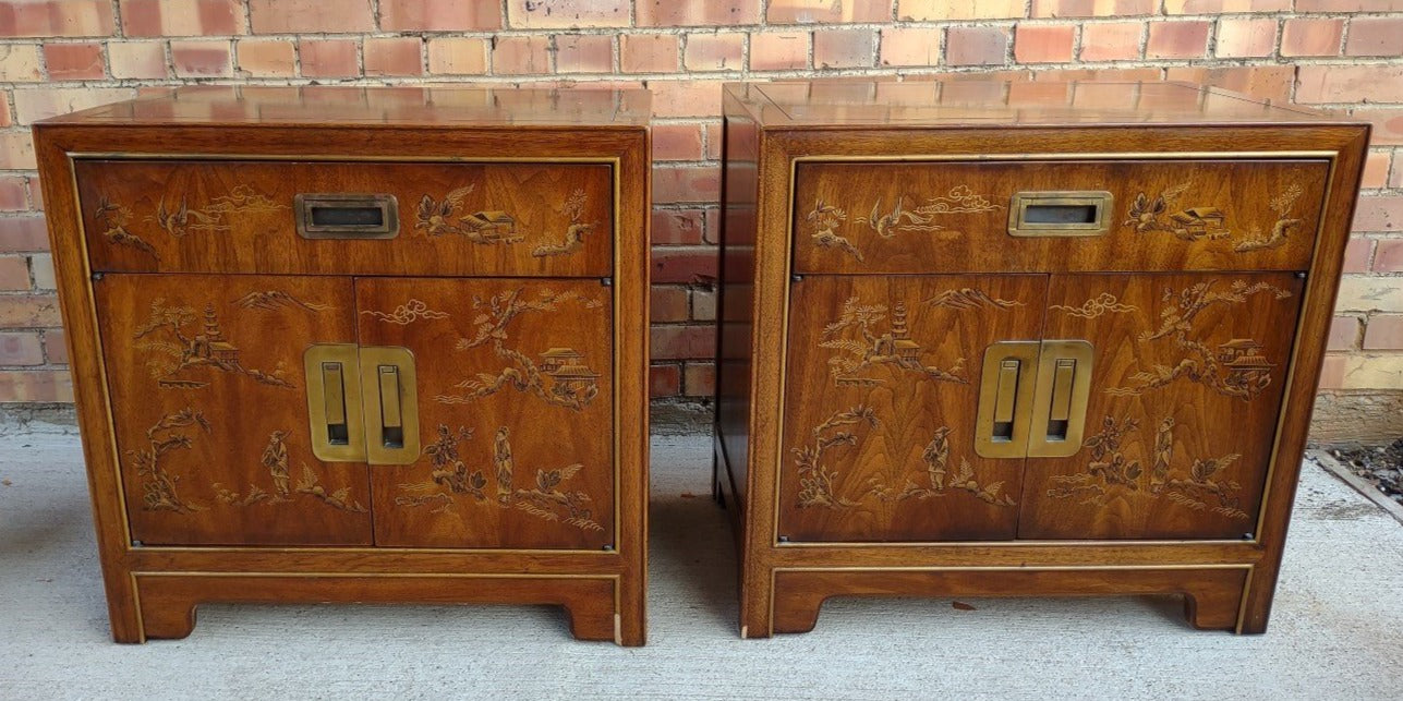 PAIR OF LOW ASIAN CABINETS