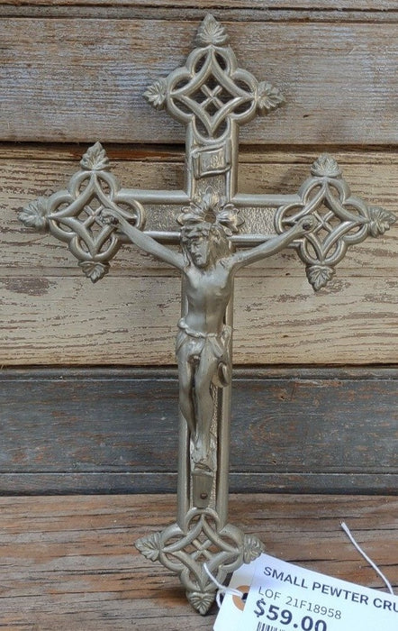 SMALL PEWTER CRUCIFIX